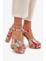 Sandály na podpatku  model 214389 Step in style