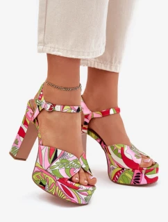 Sandály na podpatku model 214389 Step in style