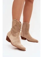 Boty na podpatku model 223853 Step in style Boty na podpatku model 223853 Step in style