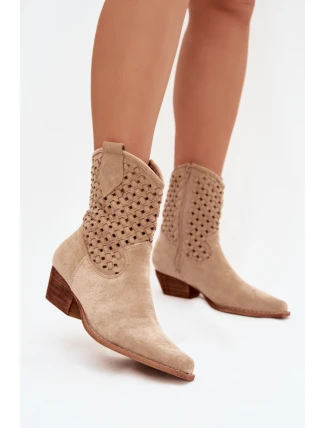 Boty na podpatku model 223853 Step in style Boty na podpatku model 223853 Step in style