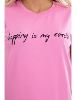 Nakupování je moje kardio halenka světle růžová