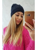 Fleecová čepice Marta K231 navy blue