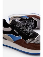Pánské tenisky Big Star NN174322 Memory Foam System hnědo-černé