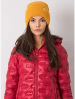 Dámská čepice.13 tmavě žlutá Dámská čepice.13 tmavě žlutá