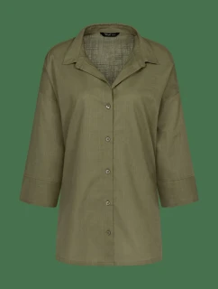 Summer Wear Boyfriend Shirt - SAGE GREEN - TRIUMPH SAGE GREEN - TRIUMPH