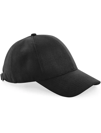 Beechfield B 656 6 panelová kšiltovka "Faux Suede" 53.0656 black