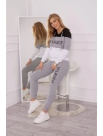 Sada s potiskem Sama černá+šedá