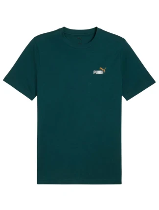 Pánské tričko Puma Ess 2 Color Small No. 1 Logo Tee sea green 684717 75 pánské