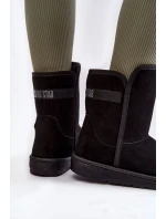 Dámské vysoké boty do sněhu Big Star KK274618 Černe Dámské vysoké boty do sněhu Big Star KK274618 Černe