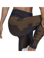 Dámské legíny HB1436 Karlie Kloss tmavě modrá-hnědá - Adidas Dámské legíny HB1436 Karlie Kloss tmavě modrá-hnědá - Adidas
