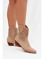 Boty na podpatku model 223853 Step in style Boty na podpatku model 223853 Step in style