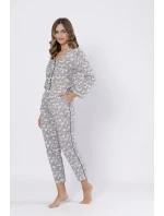 Leveza pyžamo 1609 Bronia dlouhé/r M-2XL bez zipu