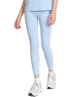 Dámské legíny adidas Essentials 3-Stripes Cotton, světle modré, KD2352