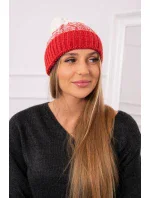 Dámská čepice Samara K346 malpberry+ecru