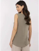 Halenka D73761M11218A khaki barva