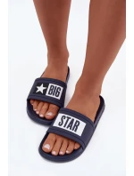 Dámské pantofle Big Star – námořnická modrá/bílá
