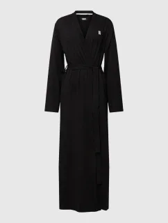 Dlouhý dámský župan YI2022635 001 černý - DKNY