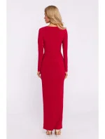 Dámské šaty M840 Červená - MOE Dámské šaty M840 Červená - MOE