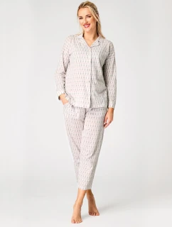 Pyžamo Key LNS 879 A26 cr/r 2XL-3XL zip-up