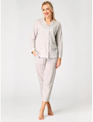 Pyžamo Key LNS 879 A26 cr/r 2XL-3XL zip-up