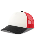 Atlantis Headwear Rapper-S 5 panelová Trucker kšiltovka 33.0262 white/red/black Atlantis Headwear Rapper-S 5 panelová Trucker kšiltovka 33.0262 white/red/black