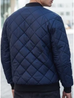 Pánská prošívaná bunda bomber tmavě modrá TX2217