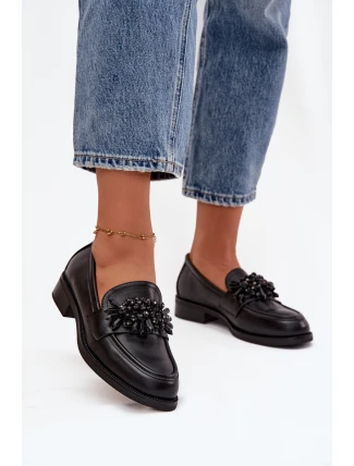 Polobotky Mokasyny Dámské S Ozdobou Černé Murelle
