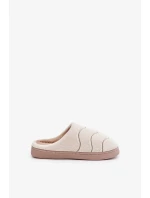 Futrzane Teplé Dámské Pantofle Béžové Vamirae Futrzane Teplé Dámské Pantofle Béžové Vamirae