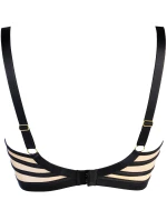 Dámská podprsenka V-10551 Černá s béžovou - Axami Dámská podprsenka V-10551 Černá s béžovou - Axami