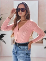 Dámský svetr MELANIA růžový FashionStreet MY1652