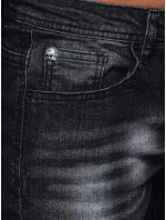 Pánské černé džínové kalhoty FashionStreet UX3913