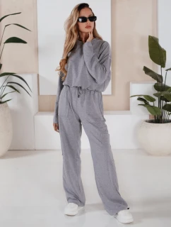 Dámská tepláková souprava CHARM světle šedá FashionStreet AY0958