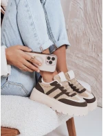 Dámské tenisky s kožešinou na platformě hnědé FashionStreet ZY1082