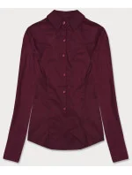 Klasická dámská košile ve vínové bordó barvě (HH039-6)
