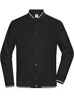 Daiber 8044 College bunda z bio bavlny 02.8044 black/black Daiber 8044 College bunda z bio bavlny 02.8044 black/black