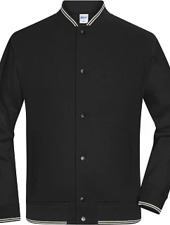 Daiber 8044 College bunda z bio bavlny 02.8044 black/black