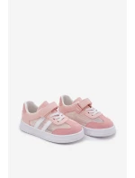 Dětské tenisky na suchý zip růžové Sepovia