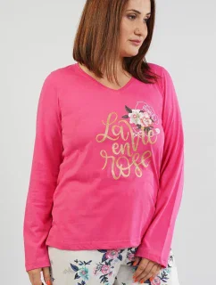 Dámské pyžamo dlouhé Rose