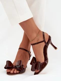 Sandály na podpatku model 222271 Step in style