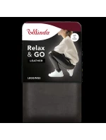 Dámské legíny koženého vzhledu RELAX & GO LEATHEROPTIC LEGGINGS - BELLINDA - tmavě hnědá Dámské legíny koženého vzhledu RELAX & GO LEATHEROPTIC LEGGINGS - BELLINDA - tmavě hnědá