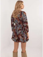 Šaty DHJ SK 19861 6.42 hnědá Šaty DHJ SK 19861 6.42 hnědá