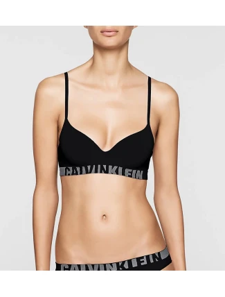 Podprsenka bez kostice QF1631E-001 černá - Calvin Klein Podprsenka bez kostice QF1631E-001 černá - Calvin Klein