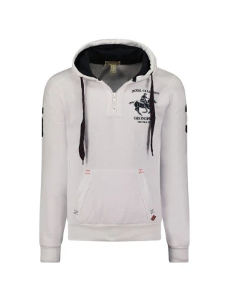 Geographical Norway Folton EO 100 M WW4783H/GNO-Bílá mikina