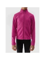 4F Junior dívčí fleece s pravidelným límcem 4FJWSS24TFLEF166-53S