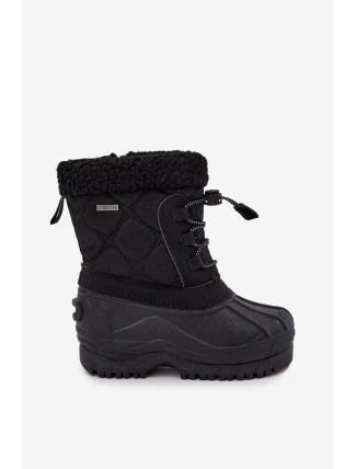 Zateplené dětské sněhule na zip Big Star OO374073 Černé