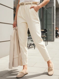 Dámské látkové kalhoty ERLON yellow FashionStreet UY2029