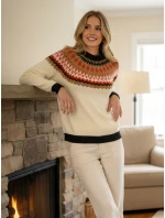 Dámský svetr RUBY GLOW beige FashionStreet MY2378