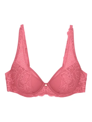 Dámská podprsenka Wild Peony Florale WP - RED - růžová 3880 - TRIUMPH