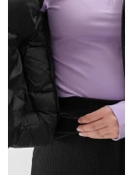 Dámská Péřová Vesta S Kapucí 4F Černá 4FWAW24TVJAF141-20S