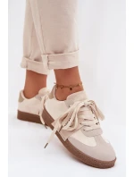 Dámské tenisky s ozdobným detailem Béžové Kalirina
